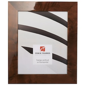 Innovations, Glossy Walnut Brown Burl Picture Frame, 1.5&quot; Wide, 35 Common Sizes (11131) Craig Frames, Picture Frames, Burl Wood, Frame