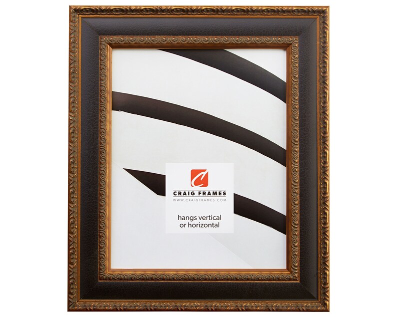 Galerie Craig Frames 14x18 Inch Antique Gold and Black Picture Frame 1.75 Wide 95991418
