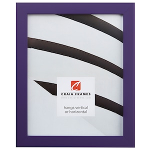 Confetti, Modern Purple Picture Frame, .875&quot; Wide, 70 Sizes (140639) Craig Frames
