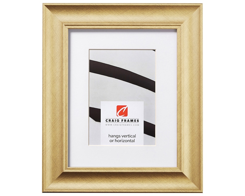 Vintage Revival Brushed Gold Picture Frame With Single Etsy