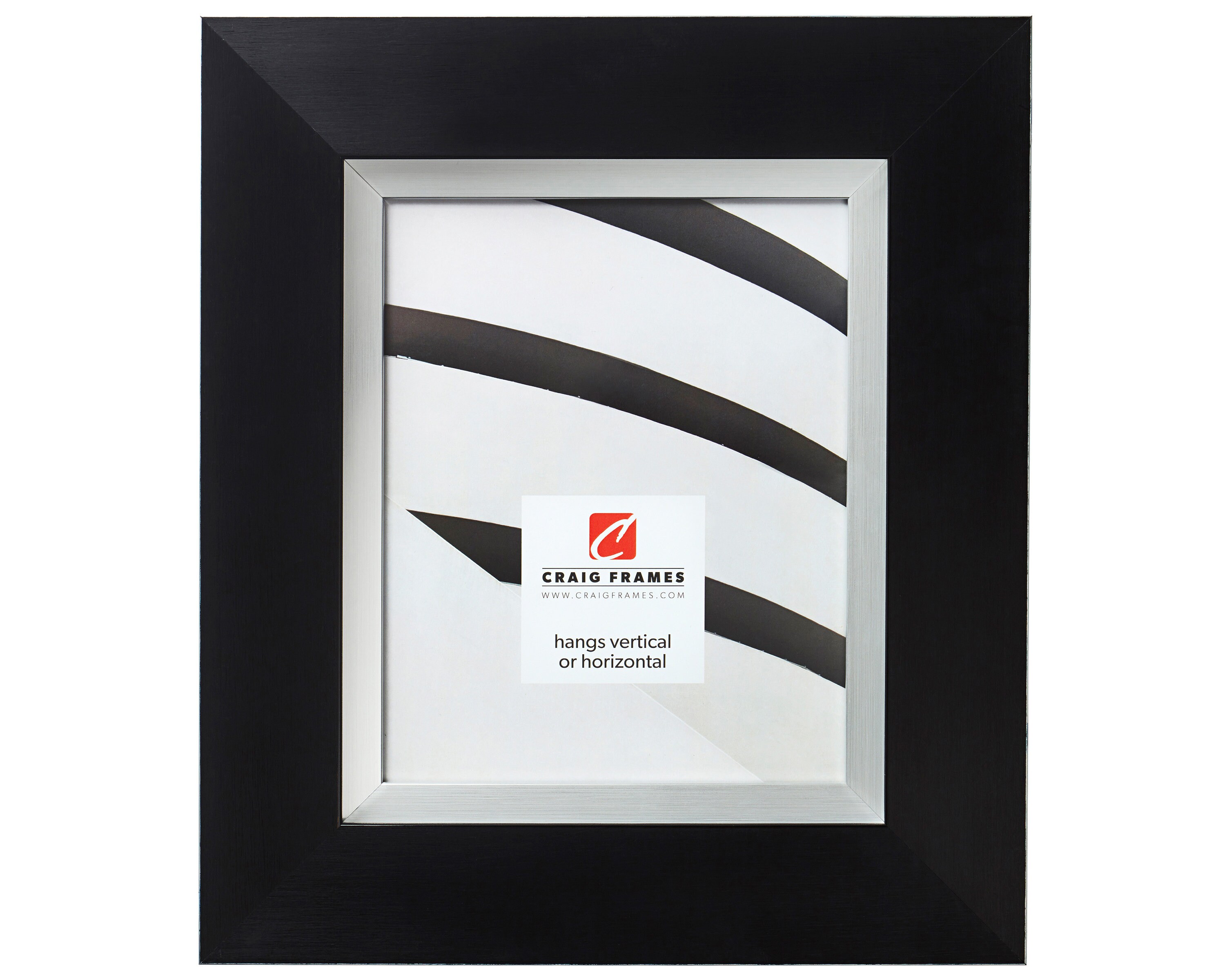 Craig Frames 16x22 Inch Bold Black and Silver Picture Frame Etsy