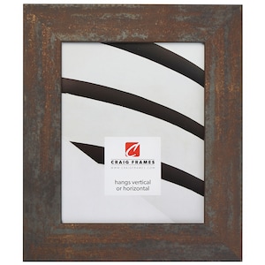 Bauhaus 200, Weathered Steel Picture Frame, 2" Wide, 35 Common Sizes (741665) Craig Frames