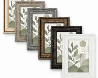 Potomac Picture Frame, 2.5" Wood Moulding, Modern Wall Frame, Multiple Colors