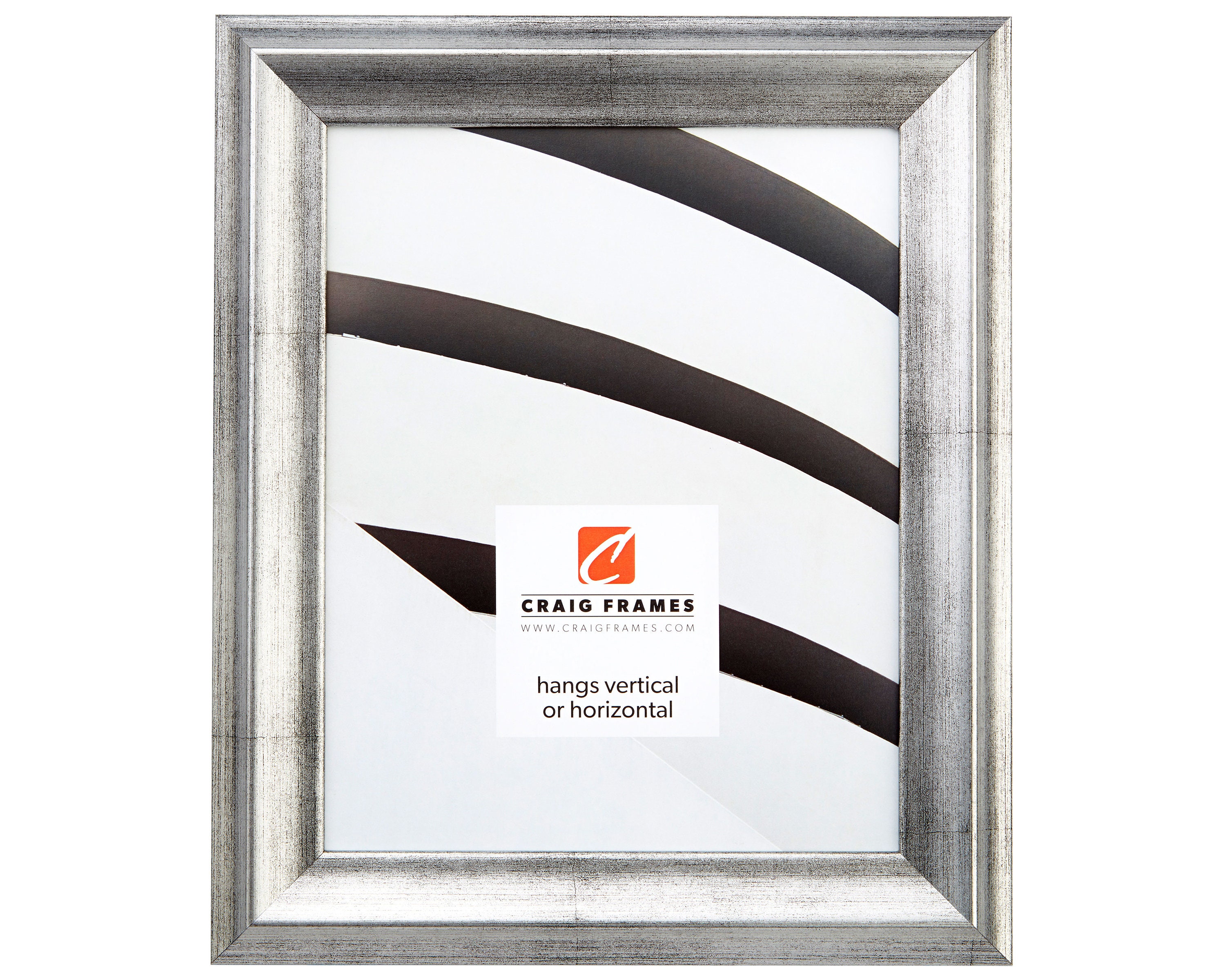 Craig Frames 5x7 Inch Brushed Silver Picture Frame Vernandah Etsy
