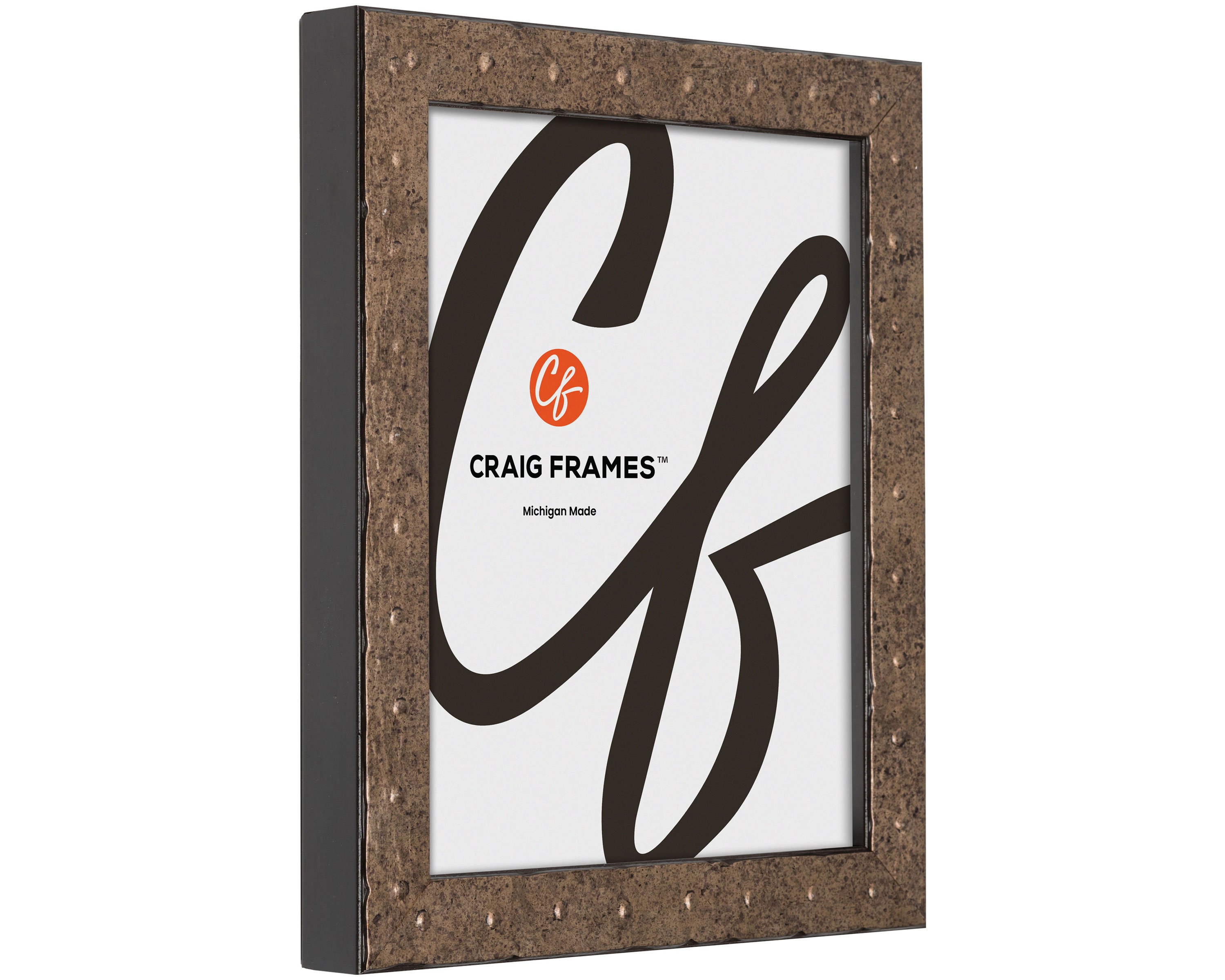 Rivet, Pitted Steel Picture Frame, 1.25