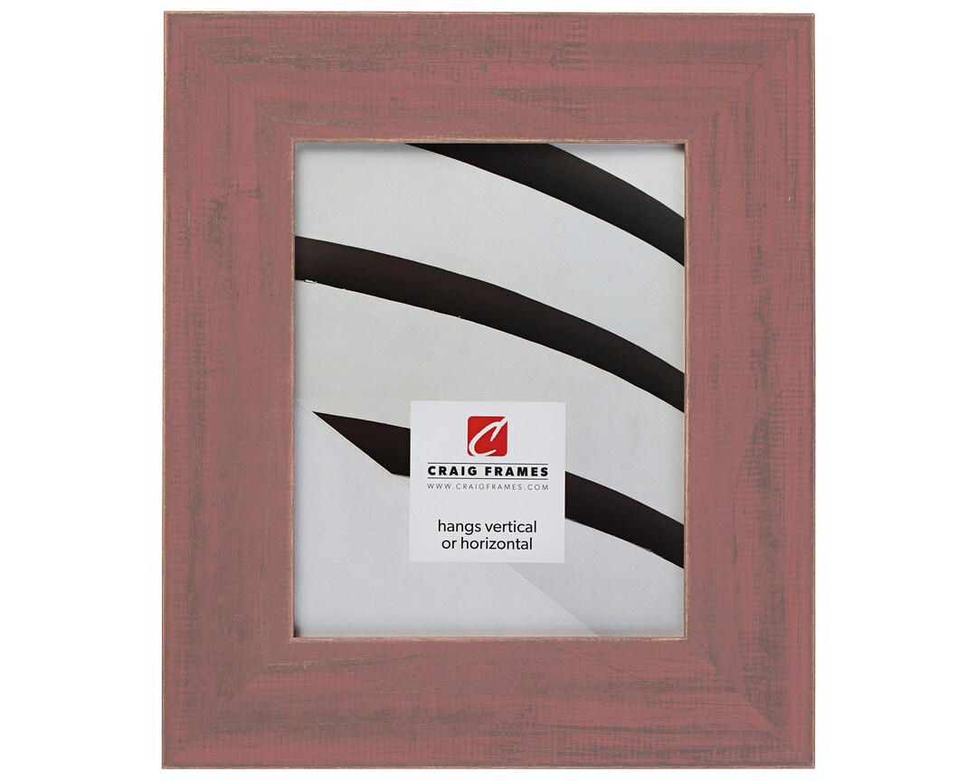 Rustic Faded Red Picture Frame, 2.5