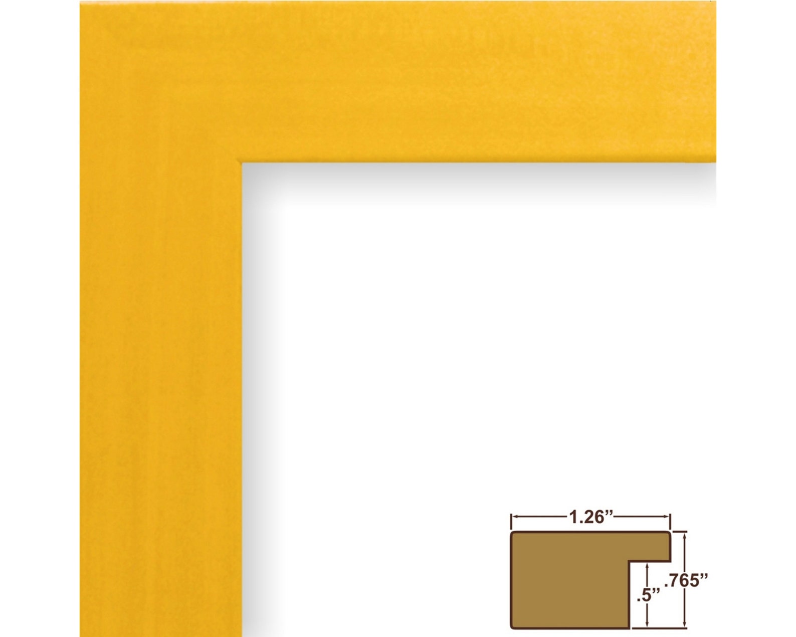 Colori 125 Modern Yellow Picture Frame 1.25 Wide 35 Etsy