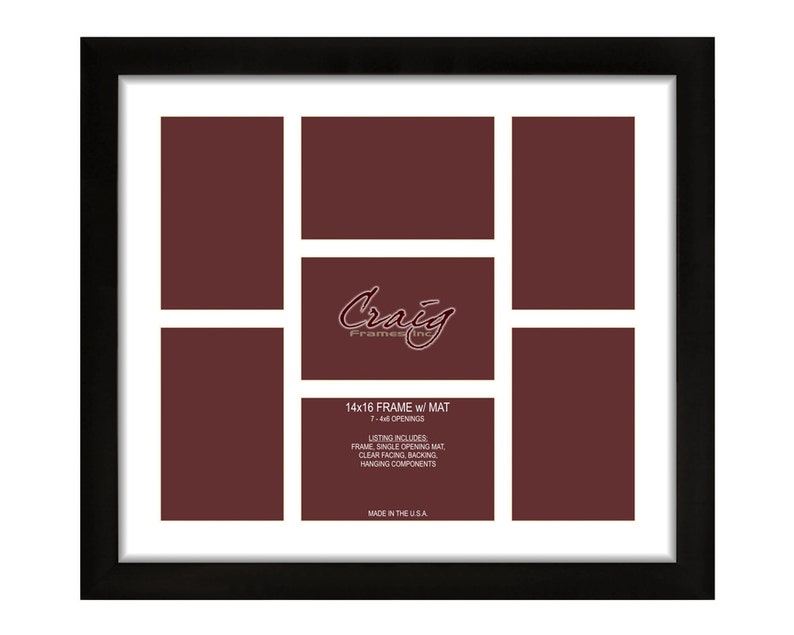 Contemporary Gallery Black Picture Frame 14x16 Inch Single Etsy Ireland