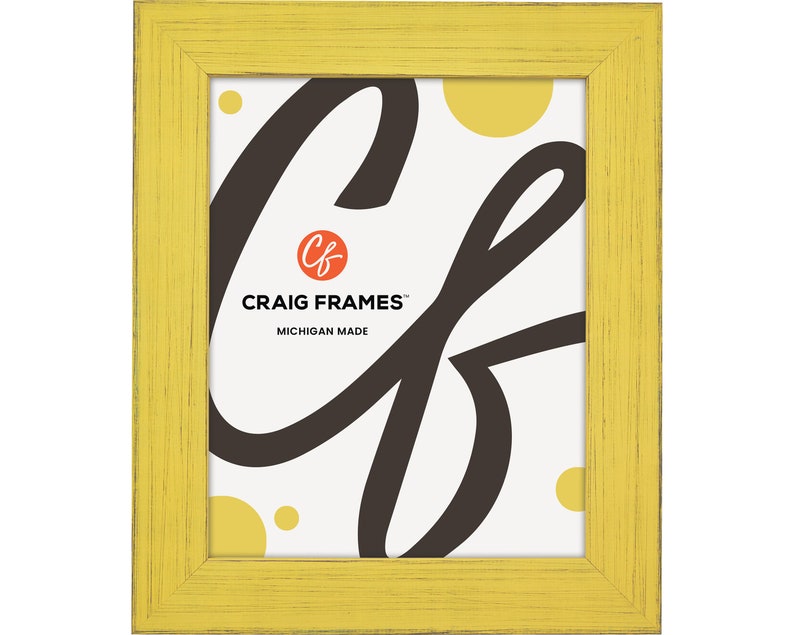 Yellow Ruffle Frame Rustic Yellow Picture Frame, 1.5 Inch Wide, Southern Style - Etsy