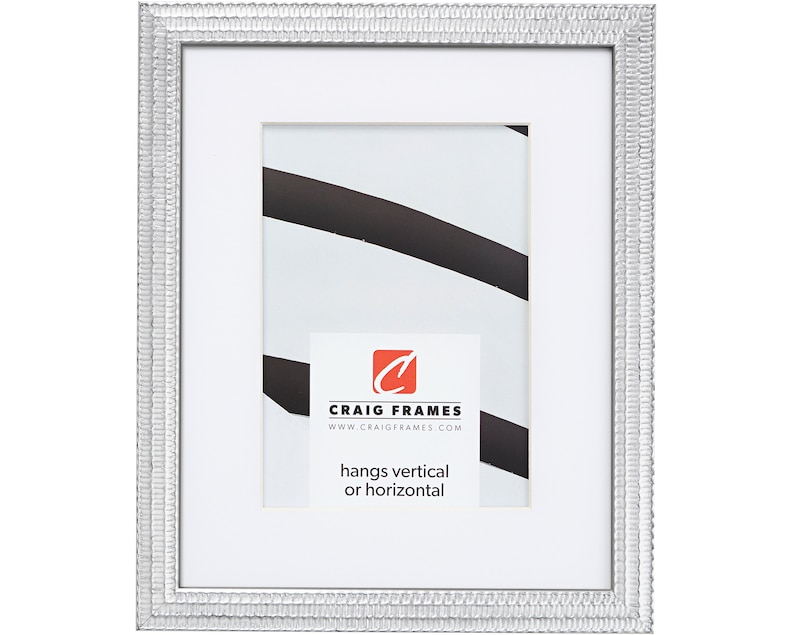 Farnsworth Aged Silver Picture Frame Opening Single Max 49% OFF Classic With White