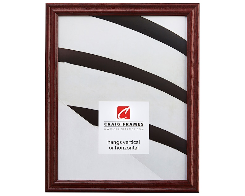Dark Cherry Solid Wood Picture Frame 35 Common Sizes .75 Wide 200ASHCHL-2 Set of Two Craig Frames Wiltshire 200