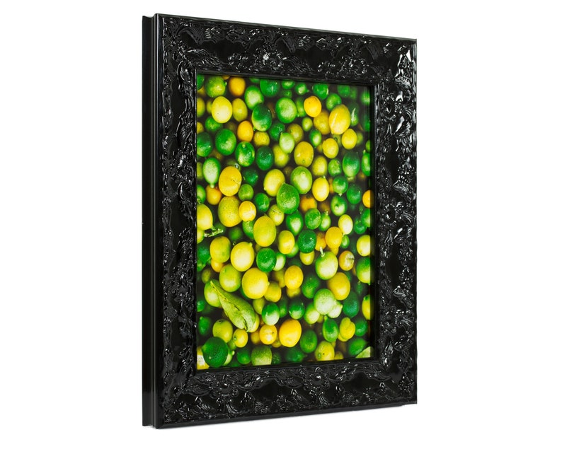 Renaissance Ornate Obsidian Black Picture Frame 1.75 Etsy