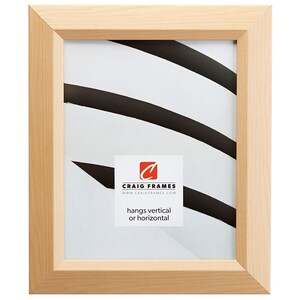 Balla, American Maple Light Brown Picture Frame, 1.5&quot; Wide, 35 Common Sizes (17015) Craig Frames