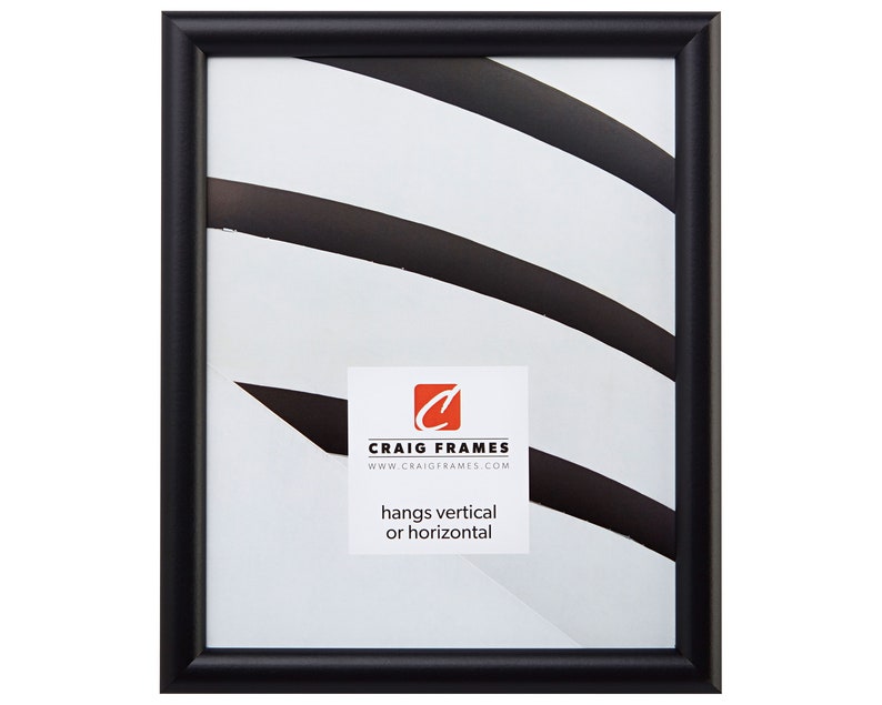 FW2BK2027 Bullnose 20x27 Inch Contemporary Black Picture Frame Craig Frames