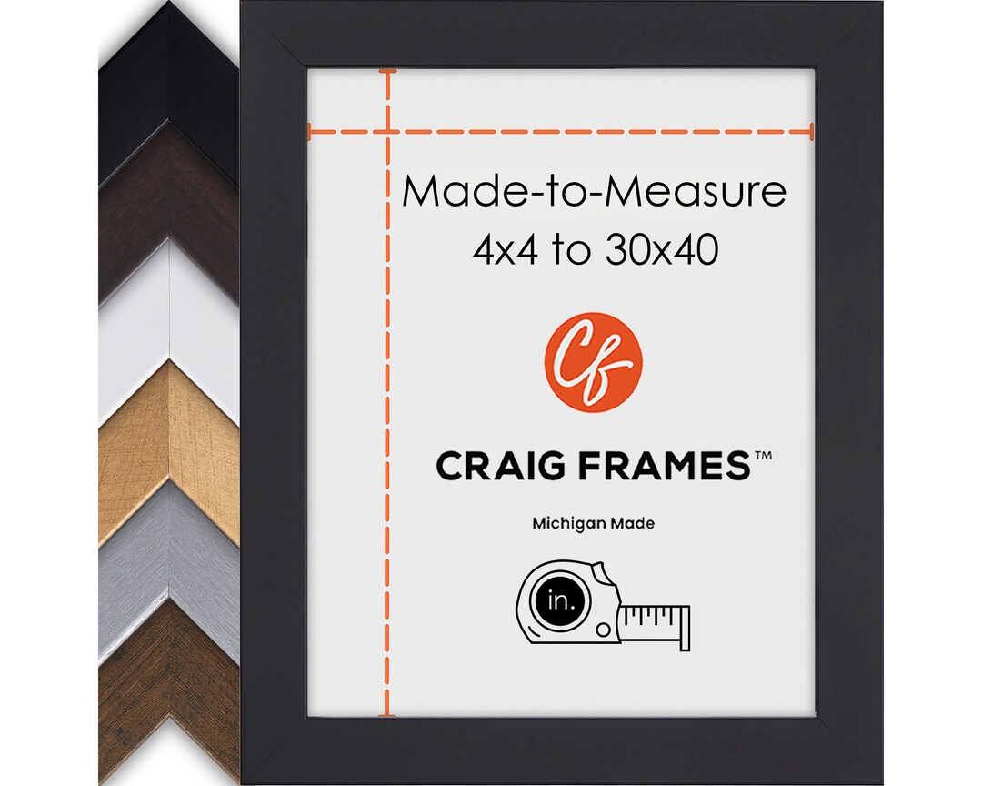 Madetomeasure Custom Picture Frame, 4x4 to 30x40, 1 Essentials Puzzle