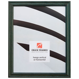 Wiltshire 200, Hunter Green Solid Wood Picture Frame, .75&quot; Wide, 35 Common Sizes (200ASHGR) Craig Frames