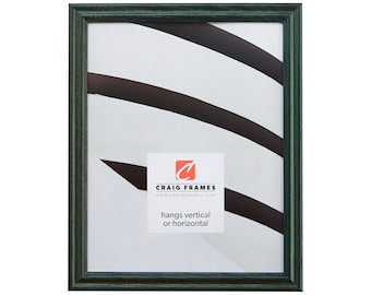Wiltshire 200, Hunter Green Solid Wood Picture Frame, .75" Wide, 35 Common Sizes (200ASHGR) Craig Frames