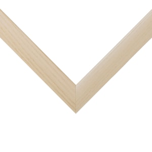 Modern 1" Picture Frame, Smooth Finish, Various Colors Natural