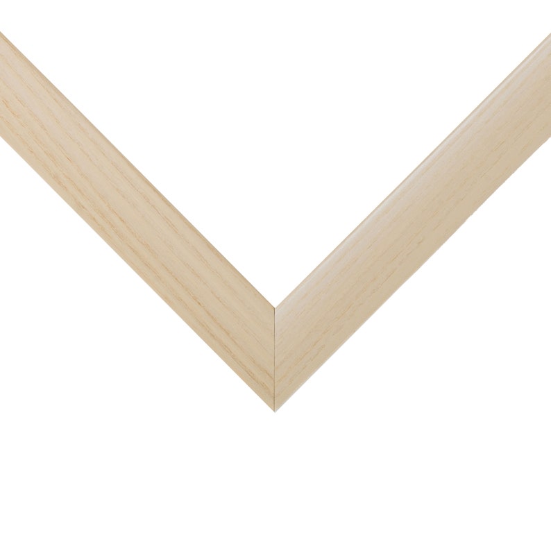 Modern 1" Picture Frame, Smooth Finish, Various Colors Natural