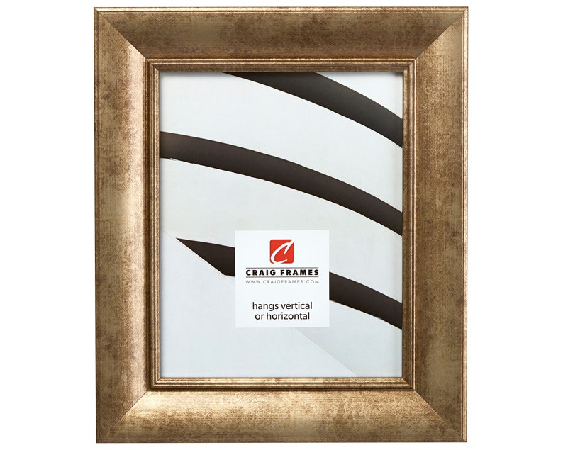 2123151114 2 Wide 11x14 Inch Vintage Gold Picture Frame Craig Frames