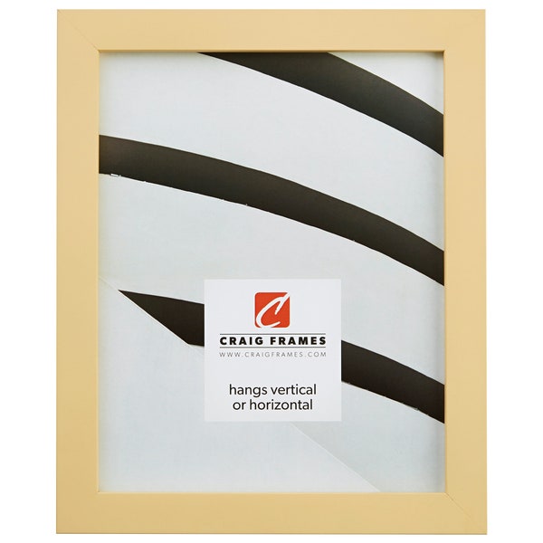 Confetti, Modern Pastel Yellow Picture Frame, .875" Wide, 70 Sizes (140644) Craig Frames