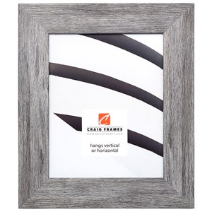 Gray Barnwood Picture Frame, Modern Rustic Home Decor