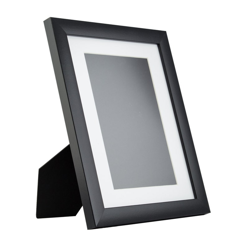 Craig Frames 8 5x11 Inch Modern Black Picture Frame Mat With Image 0