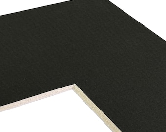 Craig Frames B404 Pre-cut Mat Board, Various Sizes, Textured Black