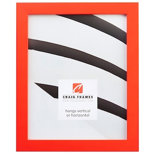 Confetti, Modern Orange Picture Frame, .875&quot; Wide, 70 Sizes (140649) Craig Frames