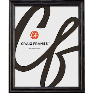 Craig Frames Black 18x36 Inch Hardwood Picture Frame Wiltshire 200 Series Set Of Four