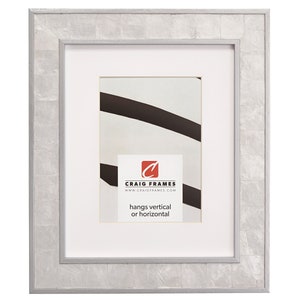 Cadre photo en nacre argentée, Craig Frames, 1,5" de large