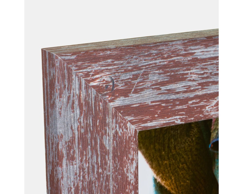 2 Wide Craig Frames 20x24 Inch Red Faux Barnwood Picture Frame 7416042024 American Barn