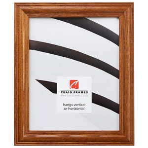 Wiltshire 440 Mission Oak Solid Wood Picture Frame, 1.25&quot; Wide, 35 Common Sizes (440138) Stained Wood, Solid Wood, Honey Oak, Craig Frames
