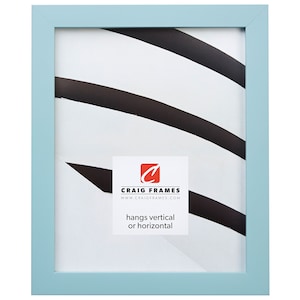Confetti, Modern Light Blue Picture Frame, .875&quot; Wide, 70 Sizes (140643) Craig Frames