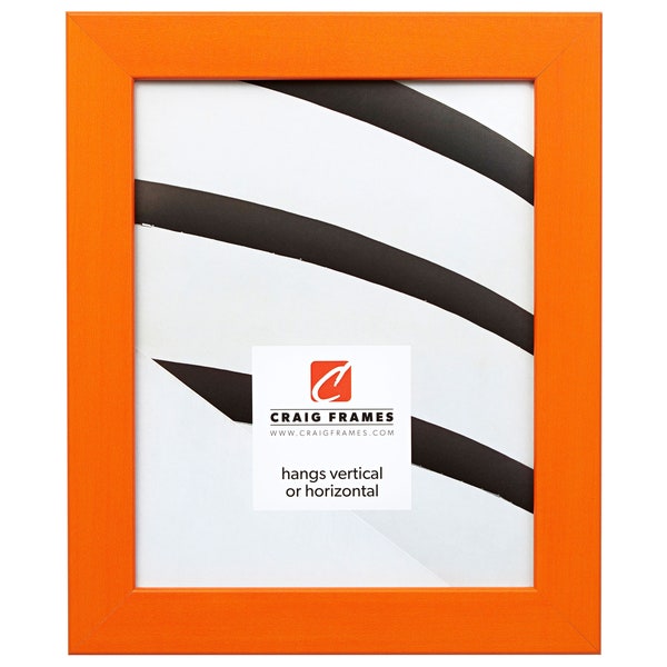 Colori 125, Modern Orange Picture Frame, 1.25" Wide, 35 Common Sizes (26028) Craig Frames