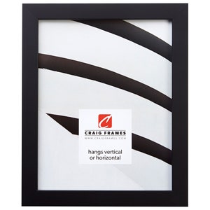 Confetti, Modern Black Picture Frame, .875&quot; Wide, 70 Sizes (140652) Craig Frames