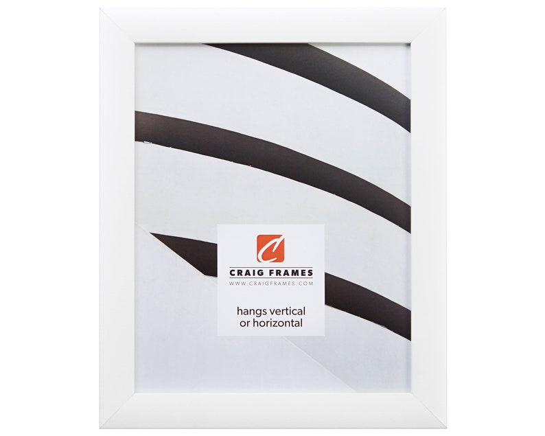 232478121424 Contemporary 1 Wide Craig Frames 14x24 Inch White Picture Frame