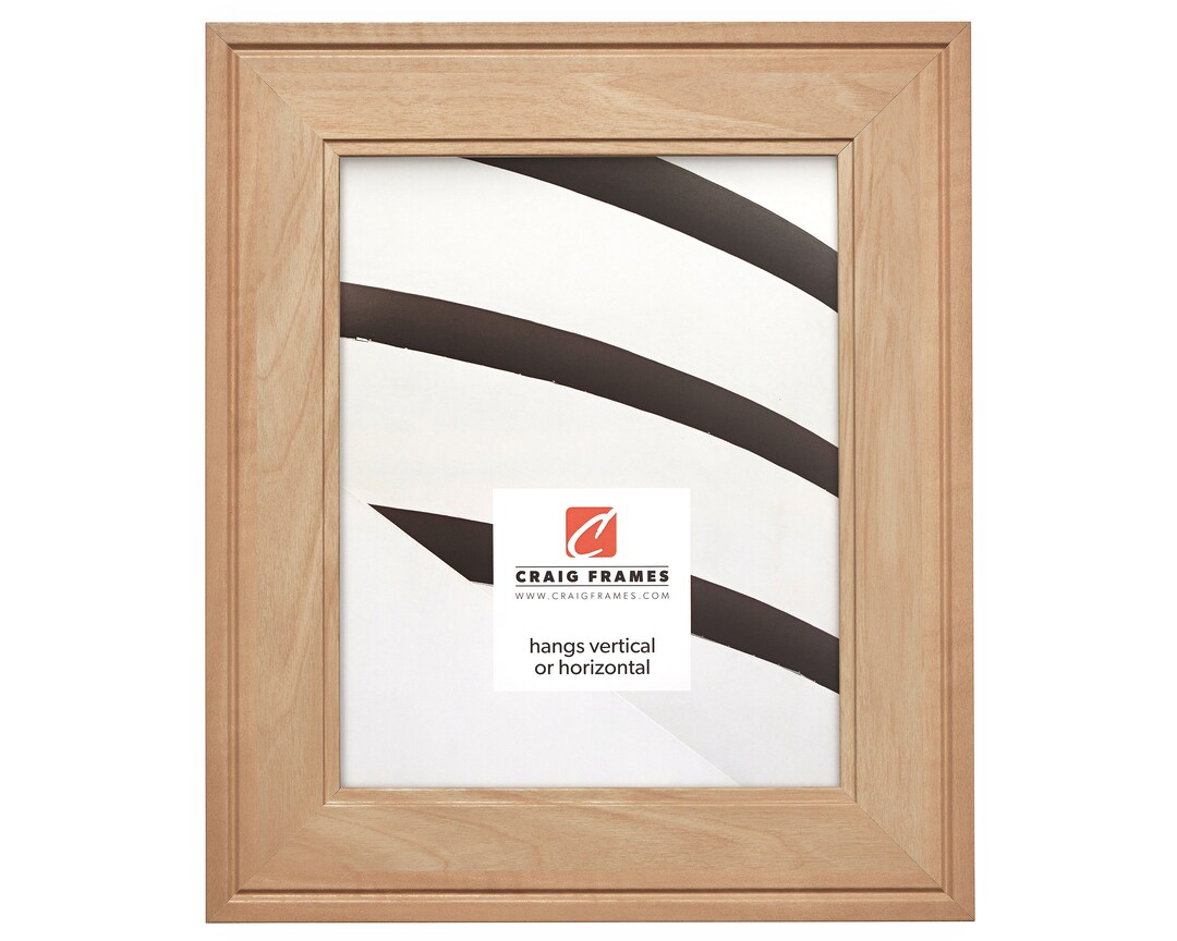 Contemporary Inspirations, Faux Maple Wood Picture Frame, 2 Wide, 35