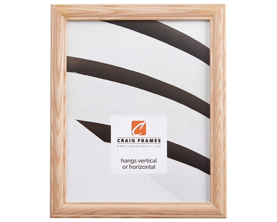 Raw Ash Wood Picture Frame, Traditional Style, .875