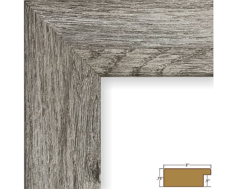 740301818 18x18 Inch Gray Barnwood Picture Frame Bauhaus 2 Wide Craig Frames