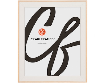 Acoustic, Classic White Picture Frame, 0.875" Wide, 70 Sizes (4306015) Craig Frames