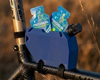 Aero Slim Bike Storage | One-Handed Cycling Nutrition Case | 3D Printed Frame Mount Accessory