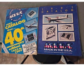 Vintage Ace R/C Catalogs 1991 and 1993 40th Anniversary Edition Radio Control