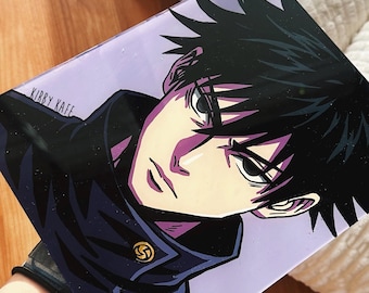 pintura de vidrio megumi fushiguro