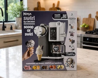 Ninja CREAMi Swirl 13-in-1 Soft Serve Ice Cream Maker Frozen Dessert - Ninja Swirl by CREAMi Soft Serve & Ice Cream Machine 13-in-1