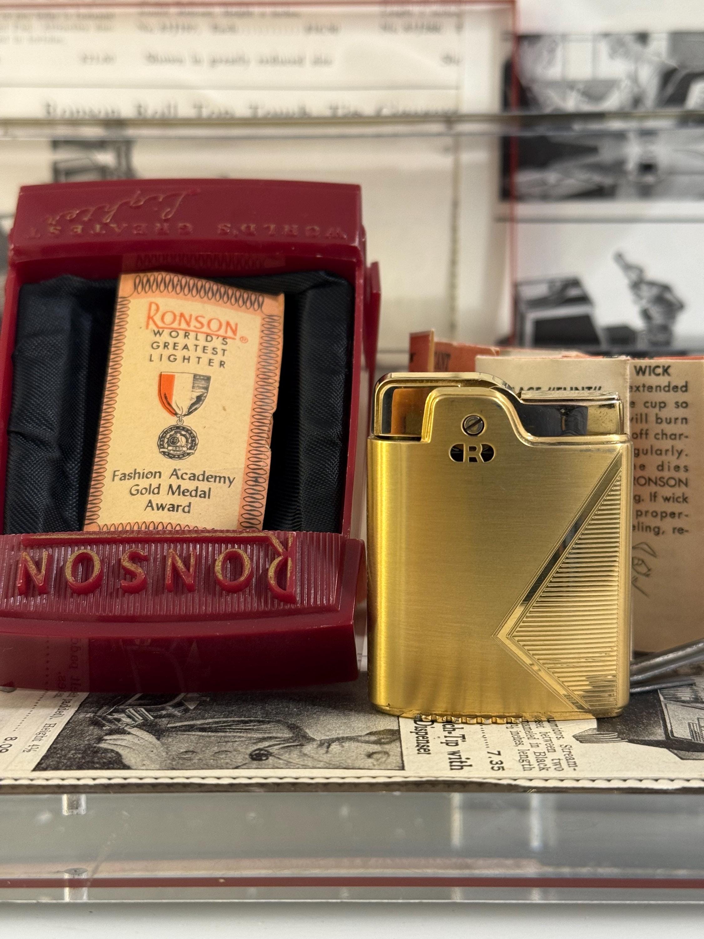 Gold ronson lighter - Etsy 日本