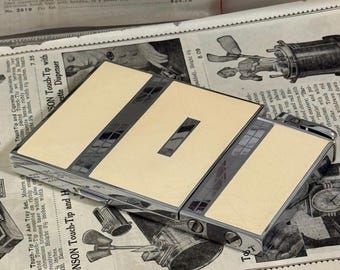 ビンテージ ロンソン シガレットケース ライター コンボ クローム クリーム エナメル アールデコ レア