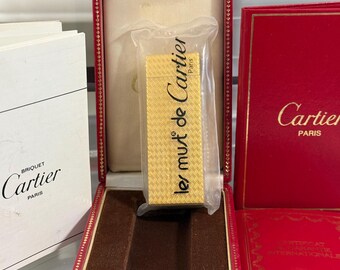 Vintage Cartier Paris Pentagon Feuerzeug Vergoldet Versiegelt NOS