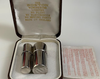 Rare Vintage Boston Winchester Catalytic Lighter Boxed Made in England