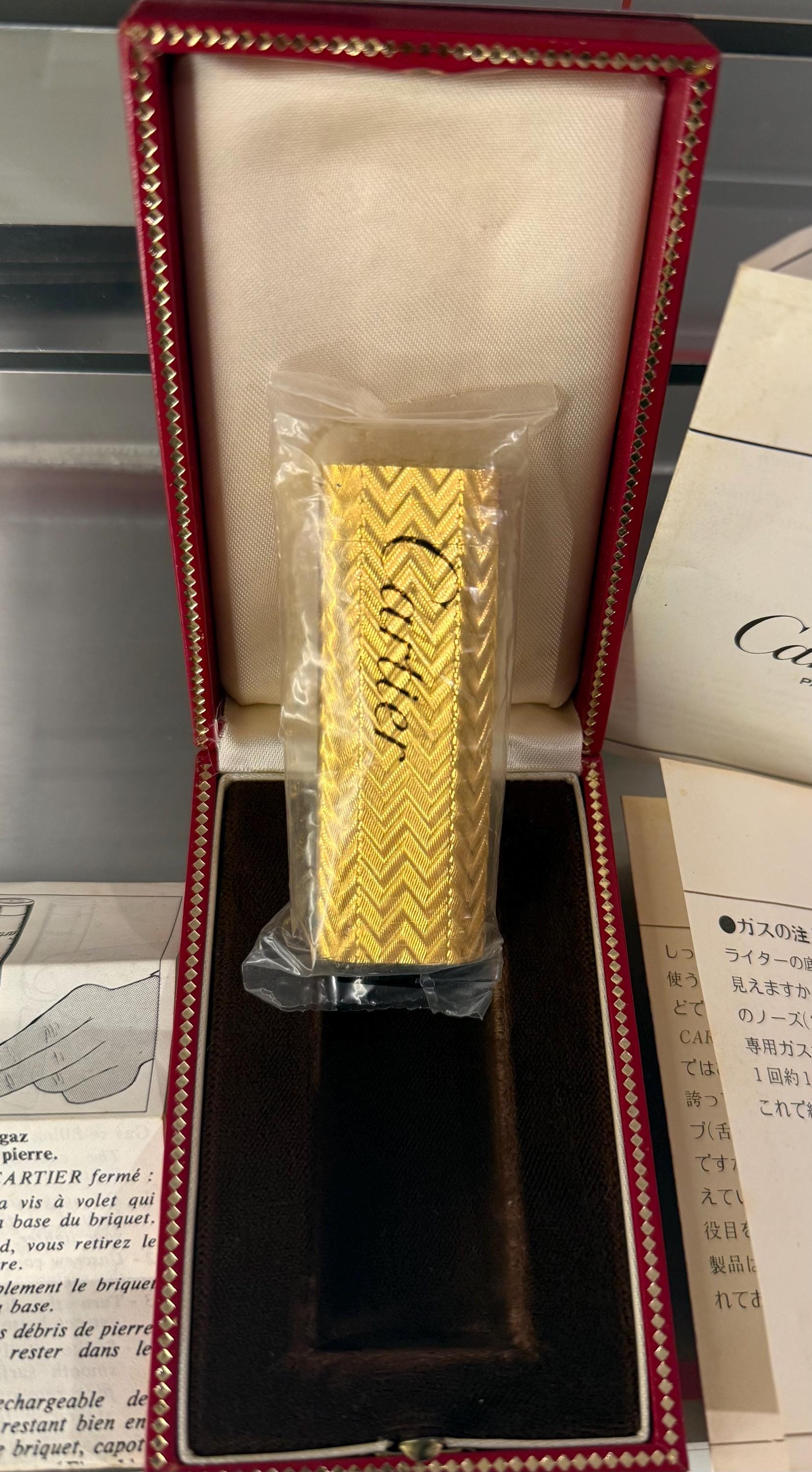 Vintage Cartier Gold-plated Lighter Factory Sealed NOS, Unused - Etsy